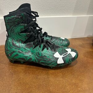 Under Armour Emerald and Ebony Cleats